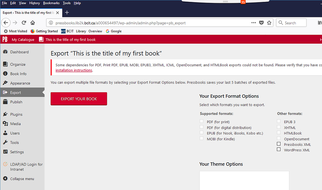 PrinceXML and other dependencies Pressbooks Forum