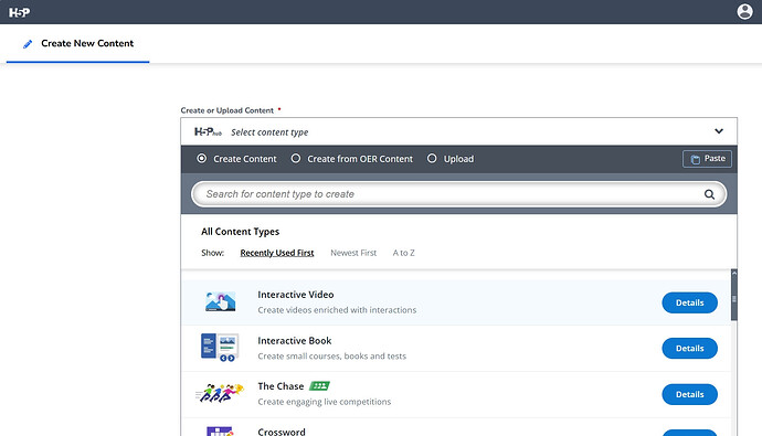 h5p.com-OER-hub-interface